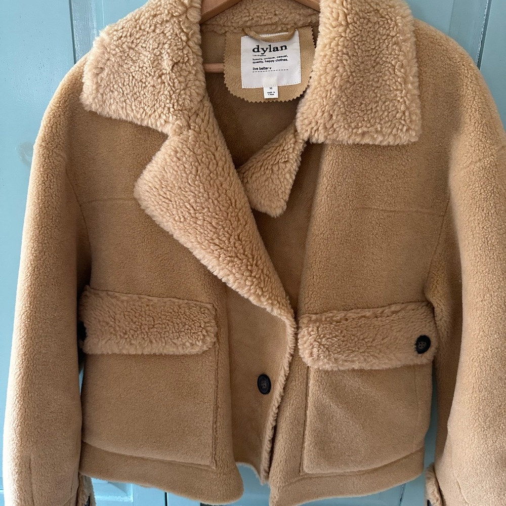 Dylan Tan Shearling Jacket